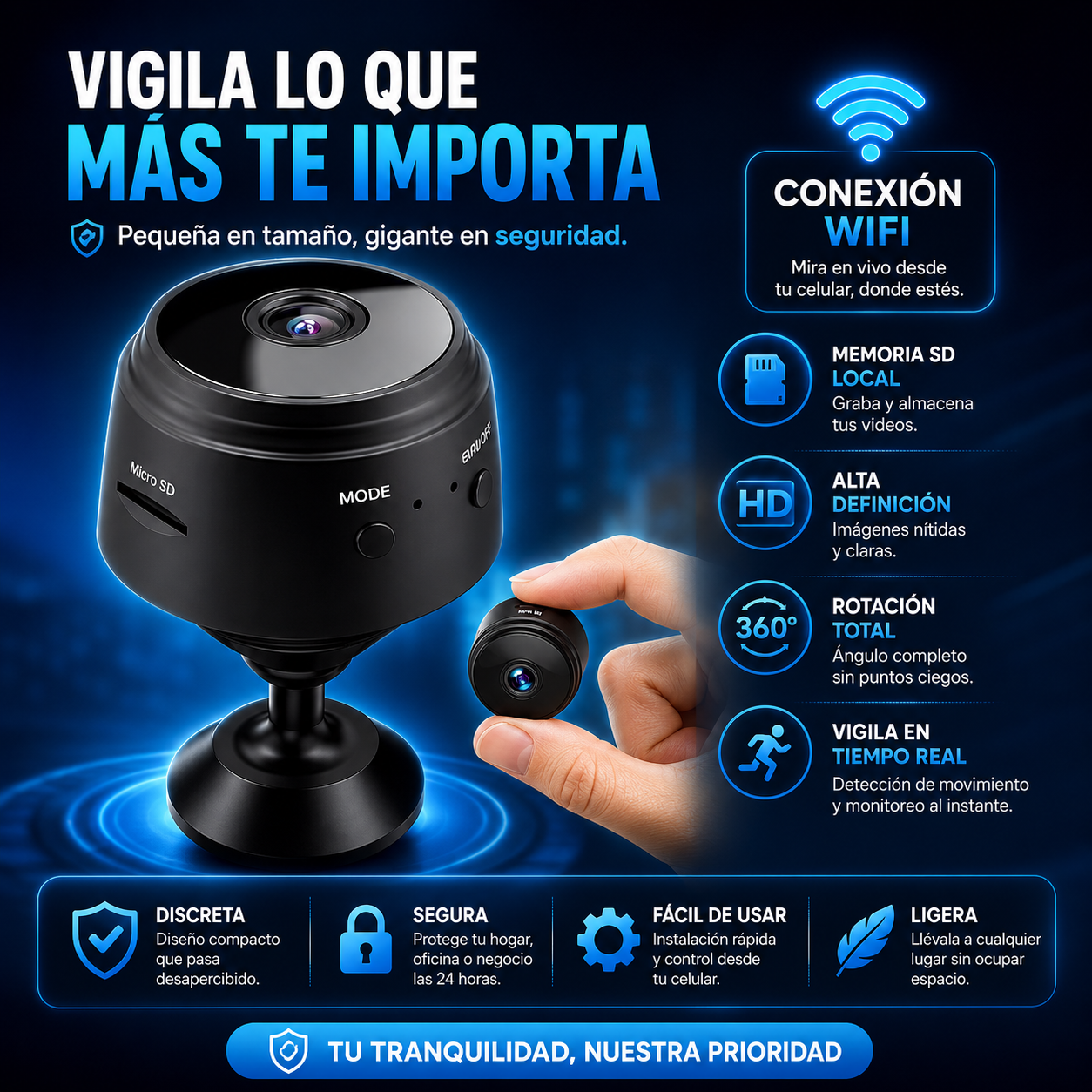 Mini Cámara de seguridad  A9