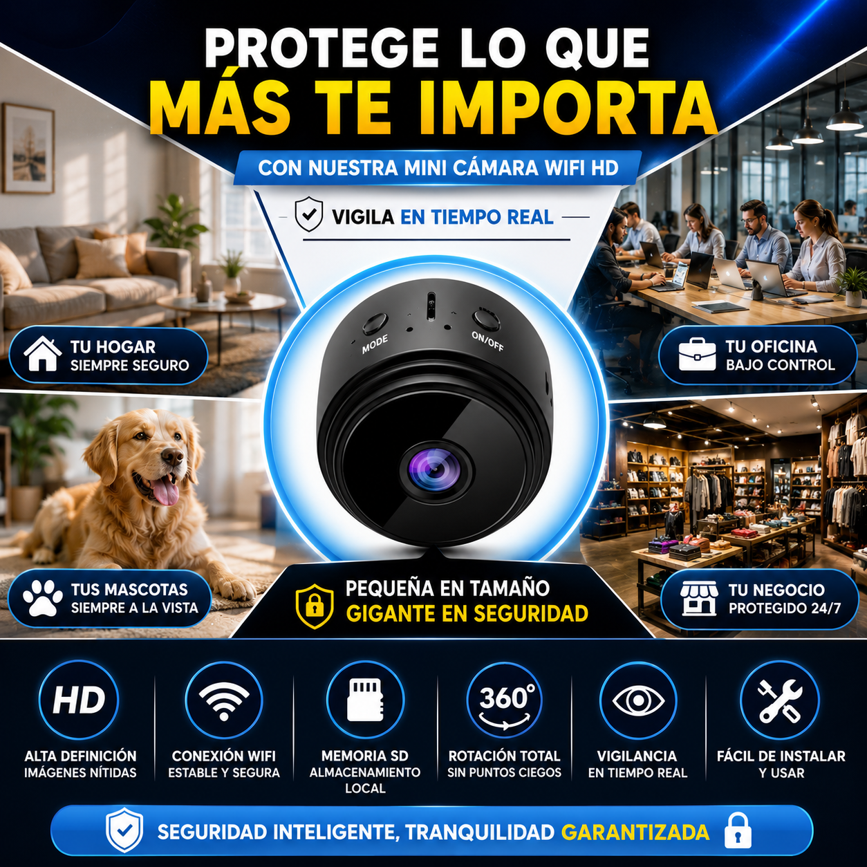 Mini Cámara de seguridad  A9